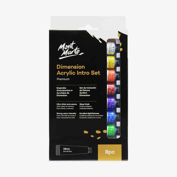 Mont Marte Dimension acrylic intro Set Of 8 Pcs