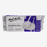 Mont Marte Premium Air Hardening Modelling Clay - White 500 gms