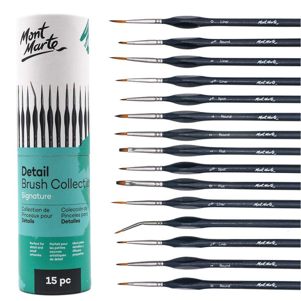 Mont Marte Signature Detail Brush 15pcs Set