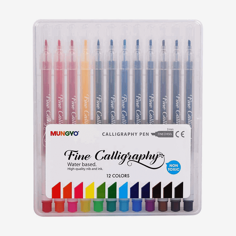 Mungyo Calligraphy Pen Water Based Pack Of 12