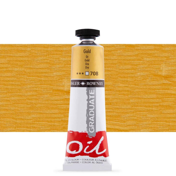 Daler Rowney Graduate Metallic Oil Paint Tubes In 38ml - thestationerycompany.pk
