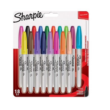 Sharpie Fine Point Permanent Marker Pack of 18