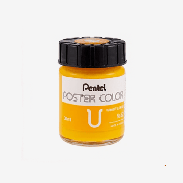 Pentel Poster Color Permanent Yellow Deep 30ml - thestationerycompany.pk