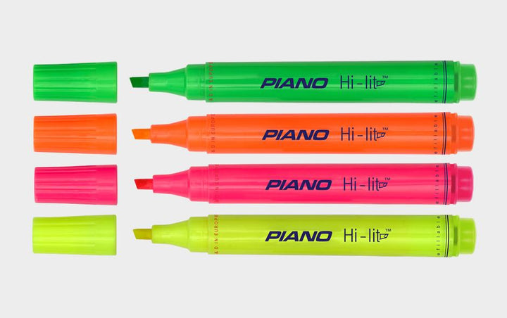 Piano Hi-Lite Board Marker Pack Of 12 - thestationerycompany.pk