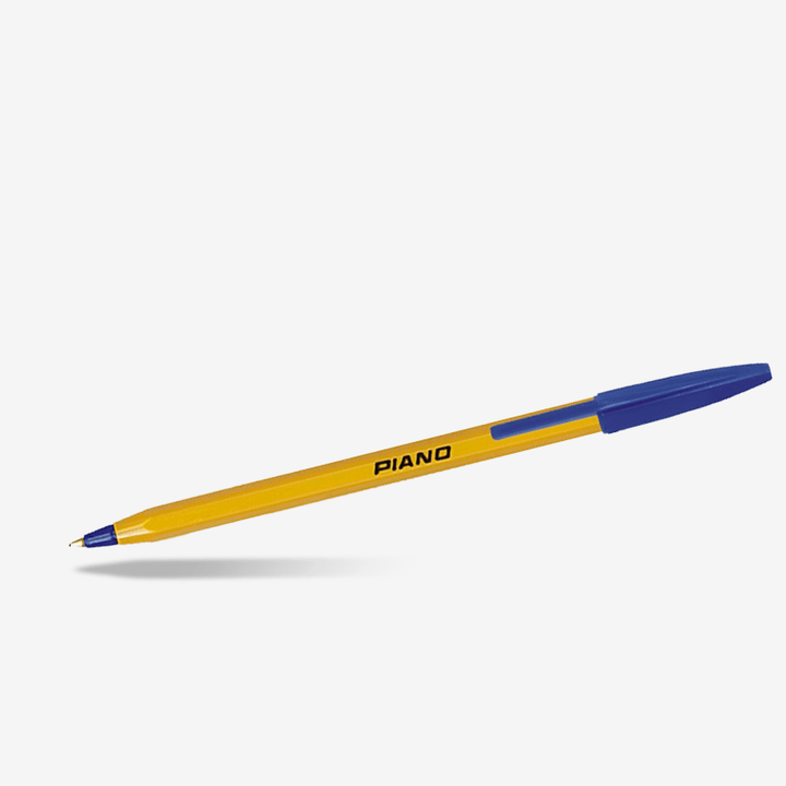 Piano Yellow Ballpoint Pen 1mm Pack Of 10 - thestationerycompany.pk