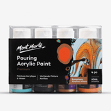 Mont Marte Premium Pouring Acrylic Paint 60ml Set Of 4 Symphony