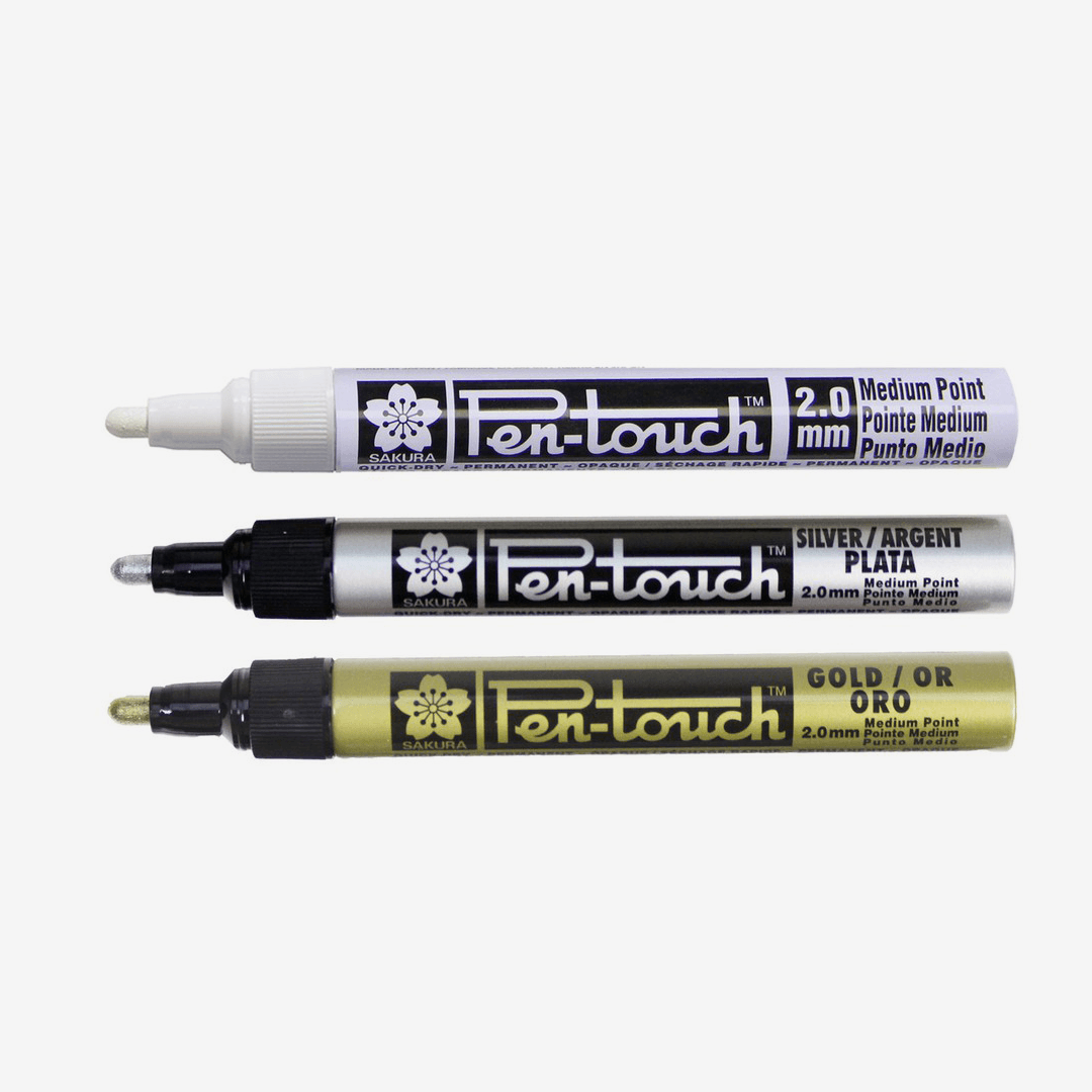 Sakura Pen-touch Fine Tip Fluorescent 4-Pack