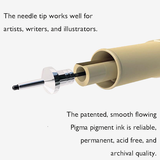 Sakura Pigma Micron Black Fineliner Pen Set Of 6 - thestationerycompany.pk