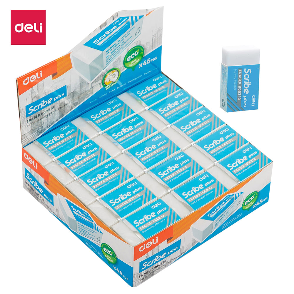 Deli Scribe Plus Eraser H00310 – thestationerycompany.pk