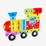 Train ABC Puzzle Wooden Learning Toys