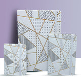 GEOMETRIC GOLD FOIL NOTEBOOK