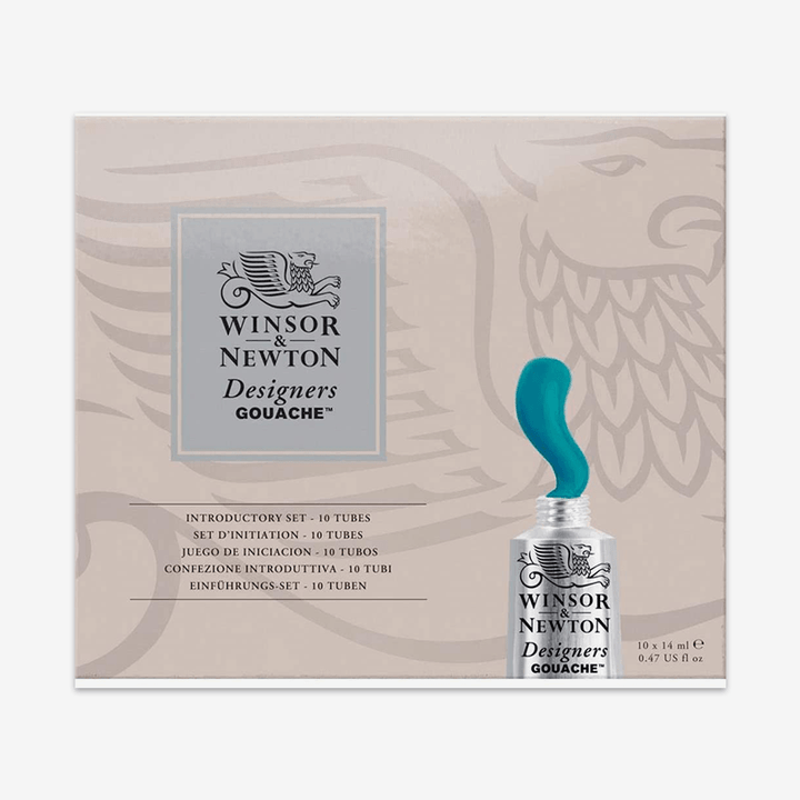 Winsor Newton Designers Gouache Paint Introductory Set Of 10 14ml Tube - thestationerycompany.pk