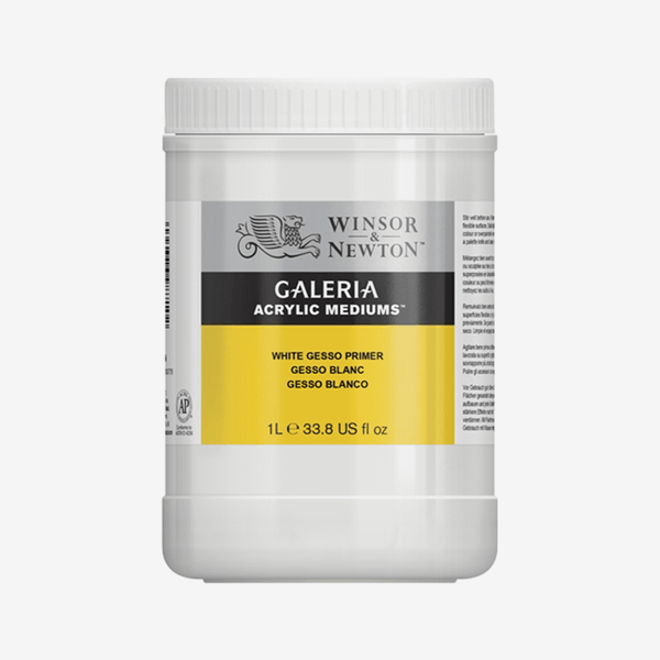 Winsor Newton Acrylic White Gesso Primer Medium 1 Ltr - thestationerycompany.pk