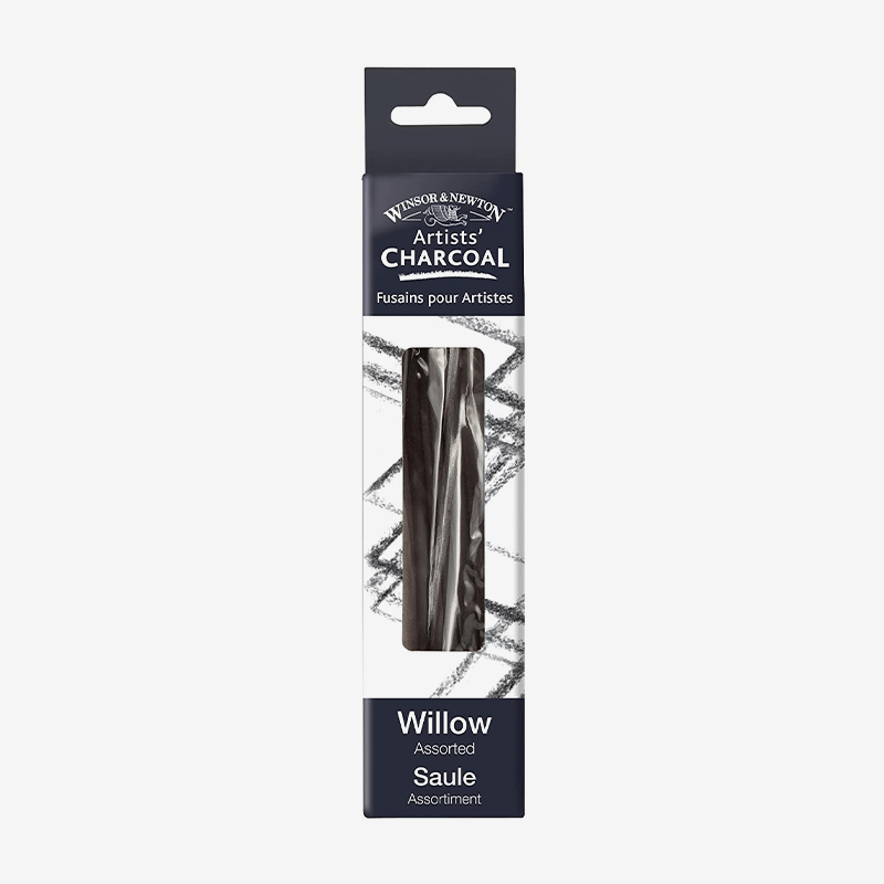 Winsor Newton Watercolor Willow Charcoal Thick 12 Sticks - thestationerycompany.pk