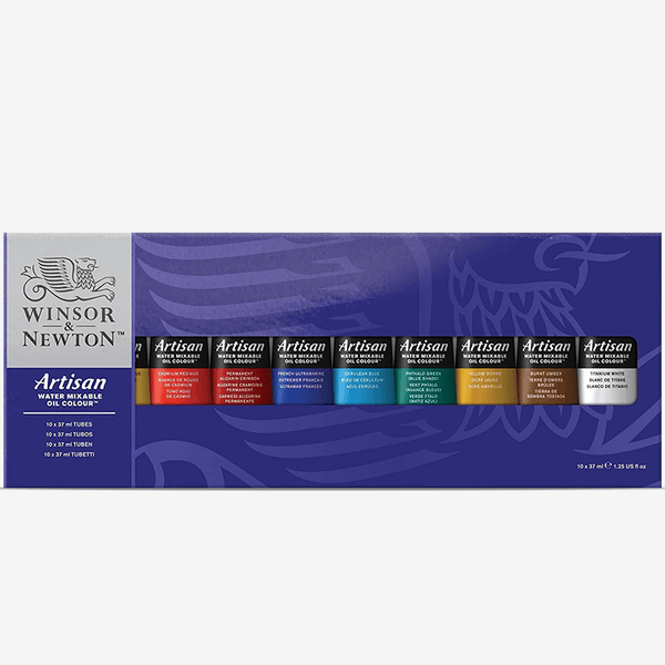 Winsor Newton Artisan Water Mixable Oil Paint Set 10Pcs - thestationerycompany.pk