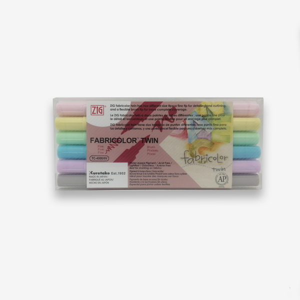 Zig Fabric Twin Marker Set Of 6 TC-4000/6VB