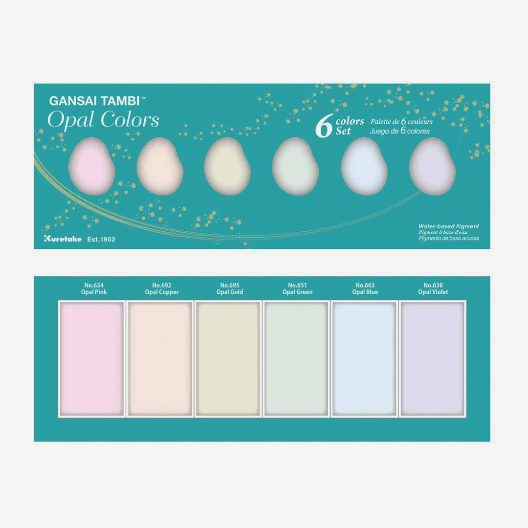 Zig Gansai Tambi Opal Color Set Of 6