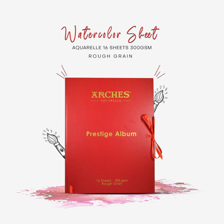 Aquarelle Watercolor Paper Sheets Arches Album - thestationerycompany.pk