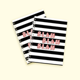 Blah-Blah-Blah Cover Spiral Notebook Style Two