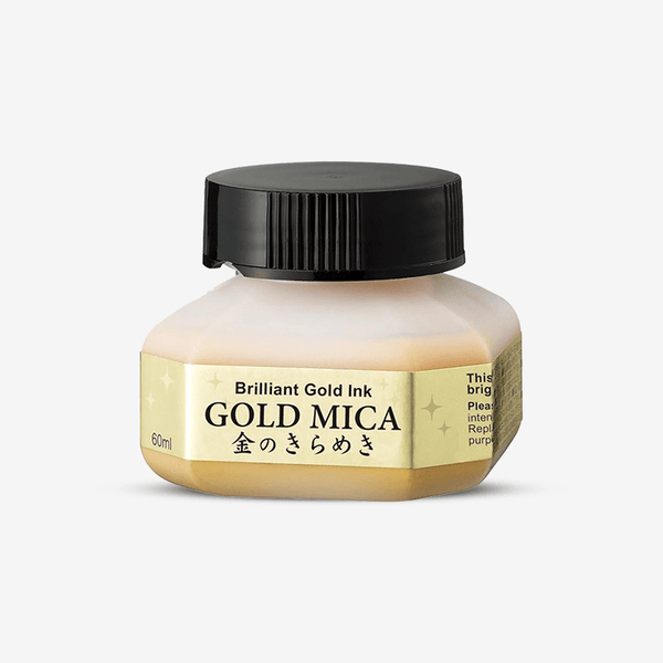 Zig Kuretake Brilliant Calligraphy Ink Gold Mica - thestationerycompany.pk