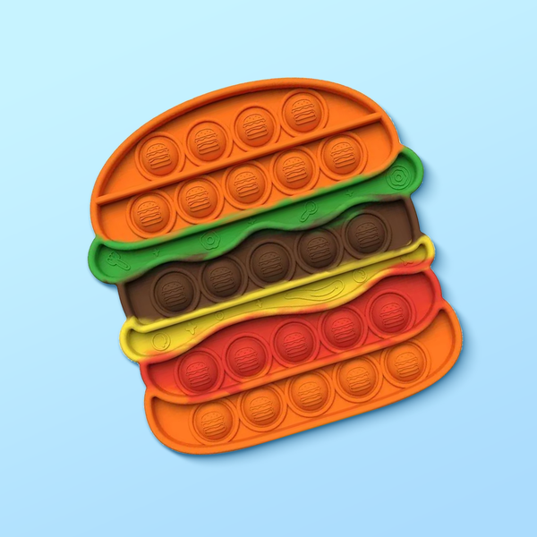 Pop It Fidget Burger Toy