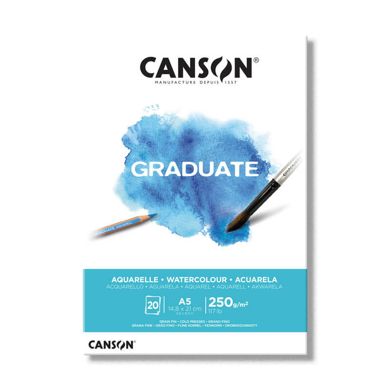Canson Graduate Watercolour Pad 250 gsm