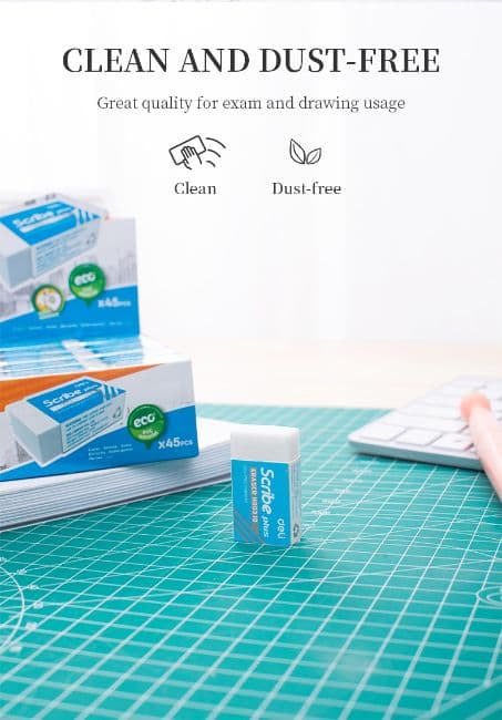 Deli Scribe Plus Eraser H00310 – thestationerycompany.pk