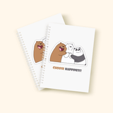 Choose Happiness Cover Spiral Notebook