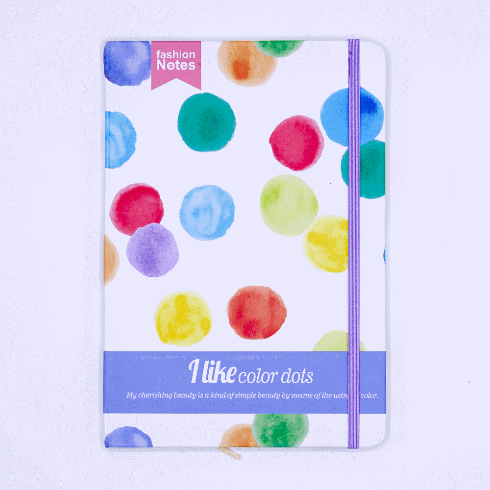 I Like Color Dots Hard Cover Journal