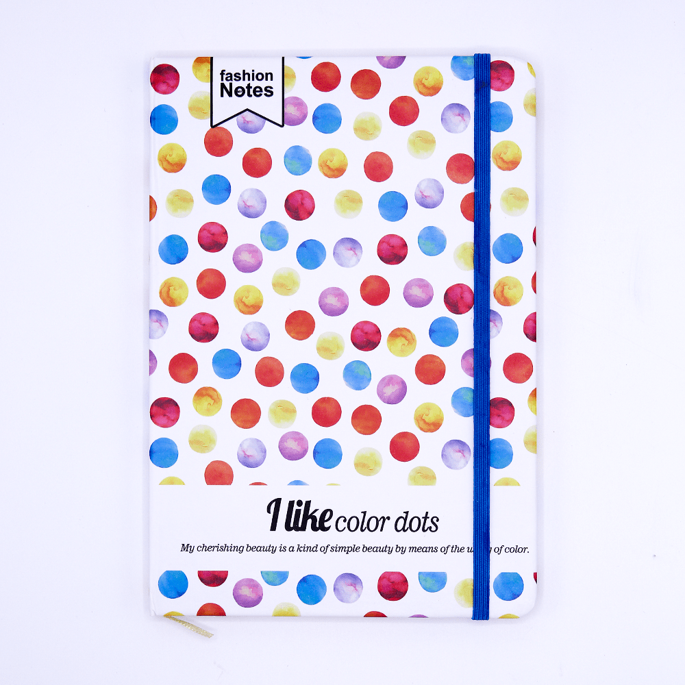 Like Color Dots Hard Cover Journal - thestationerycompany.pk