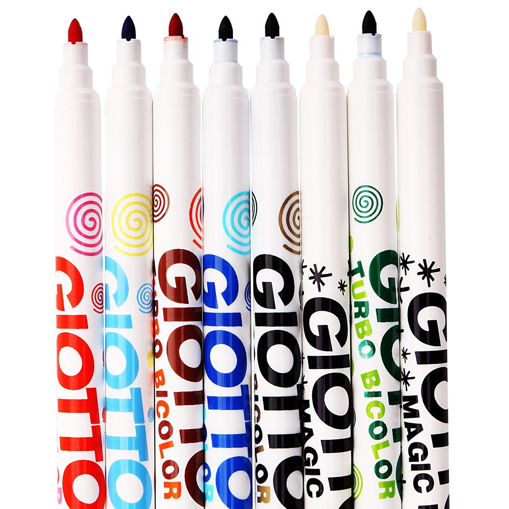 Giotto Bicolor Markers 8 Pcs Set