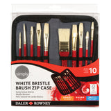 Daler Rowney Simply Natural Hairs Brush Set With Zip Case - thestationerycompany.pk