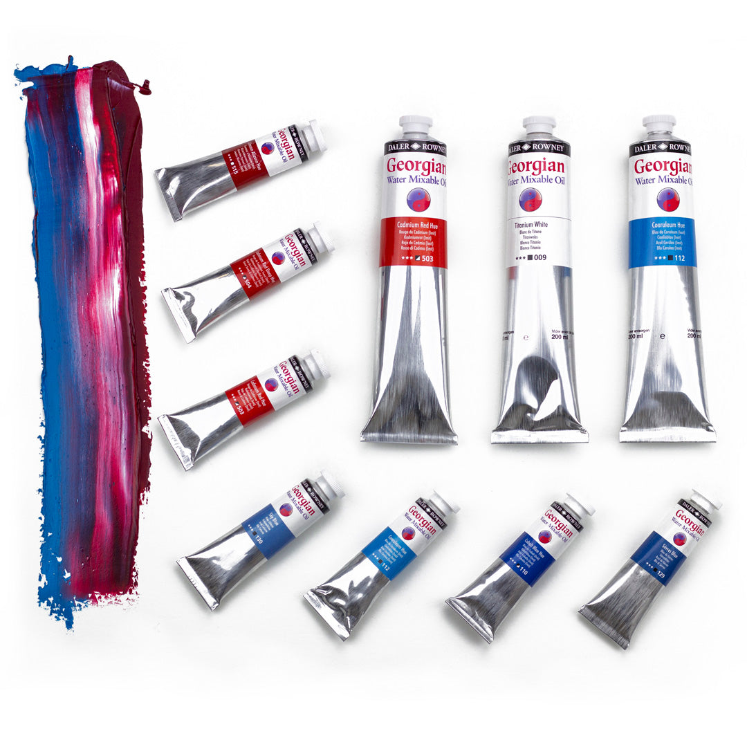 Daler Rowney Georgian Watermixable Oil Set Of 10x37ml