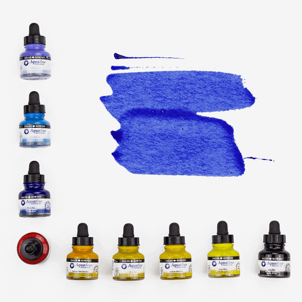Daler Rowney AquaFine Watercolor Ink 29.5ml Set Of 6