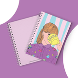 Drama Girl Cover Spiral Notebook