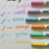 Giotto Turbo Giant Pastel Color Markers Set Of 6