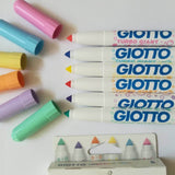 Giotto Turbo Giant Pastel Color Markers Set Of 6