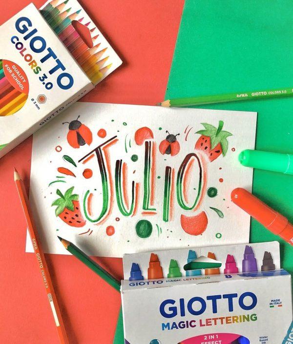 Giotto Magic Lettering Color Marker Pack Of 8pcs - thestationerycompany.pk