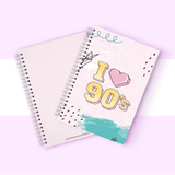 I love 90's Cover Spiral Notebook