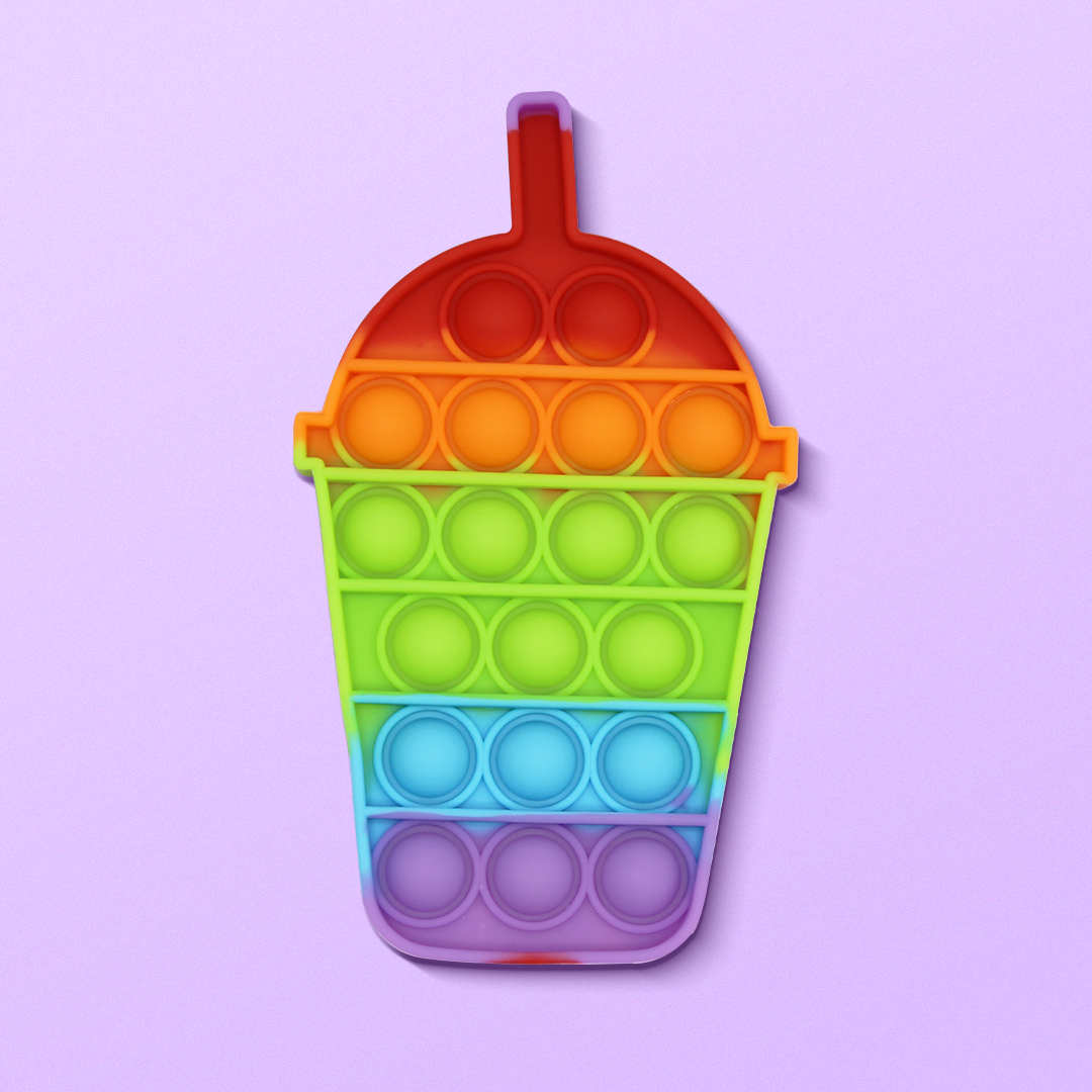 Pop It Fidget Rainbow Juice Cup Toy