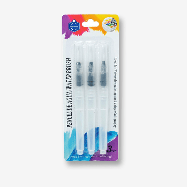 Keep Smiling Water Brush Pen 3 Pcs - thestationerycompany.pk