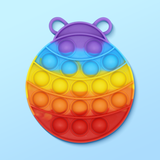 Pop It Fidget Rainbow Ladybug Toy