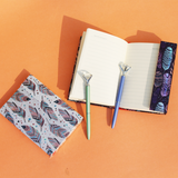 Leaf Design Foil Journal Notebook