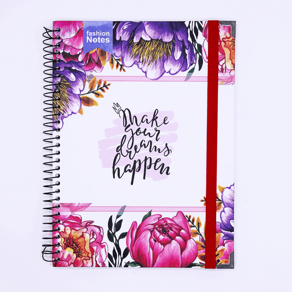 Make Your Dream Happen Spiral Hard Cover Journal