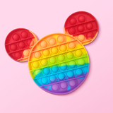 Pop It Fidget Rainbow Mickey Mouse Toy