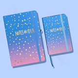 NOTES AND IDEAS GOLD FOIL JOURNAL NOTEBOOK