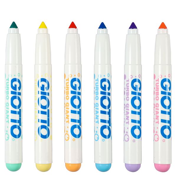Caneta hidrocor Giotto Turbo Giant 6 cores Pastel ponta Big em Promoção | Ofertas na Caneta hidrocor Giotto Turbo Giant 6 cores Pastel ponta Big em Promoção | Ofertas na