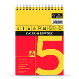 Daler Rowney Red & Yellow Spiral Pads 150Gsm