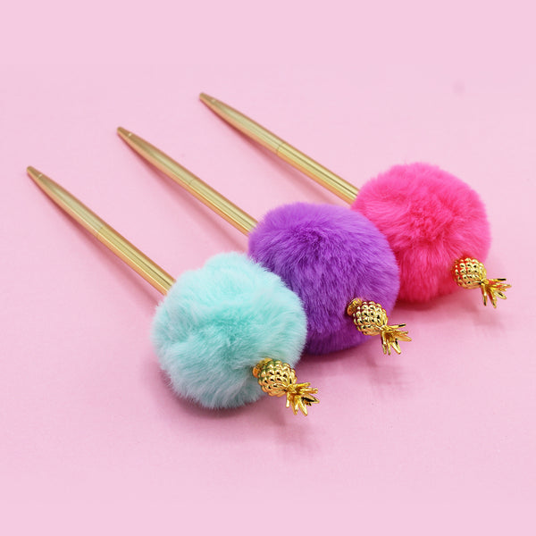 Pineapple Furr Golden Body Ballpoint