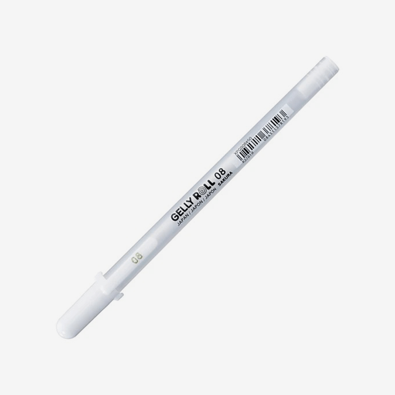 Sakura Gelly Roll Pen White 0.8mm - thestationerycompany.pk